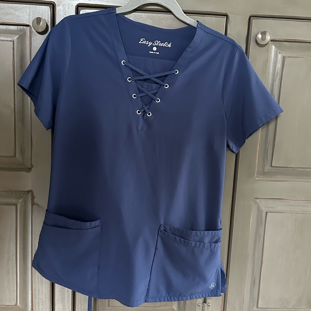 Easy Stretch Small Navy Scrub Set